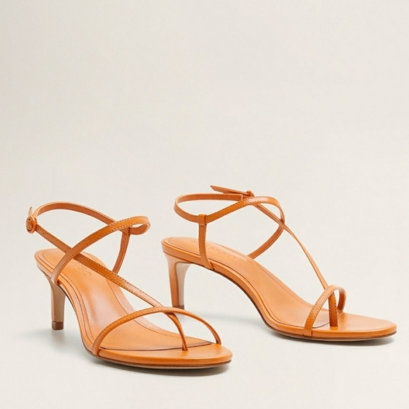 mango orange sandals